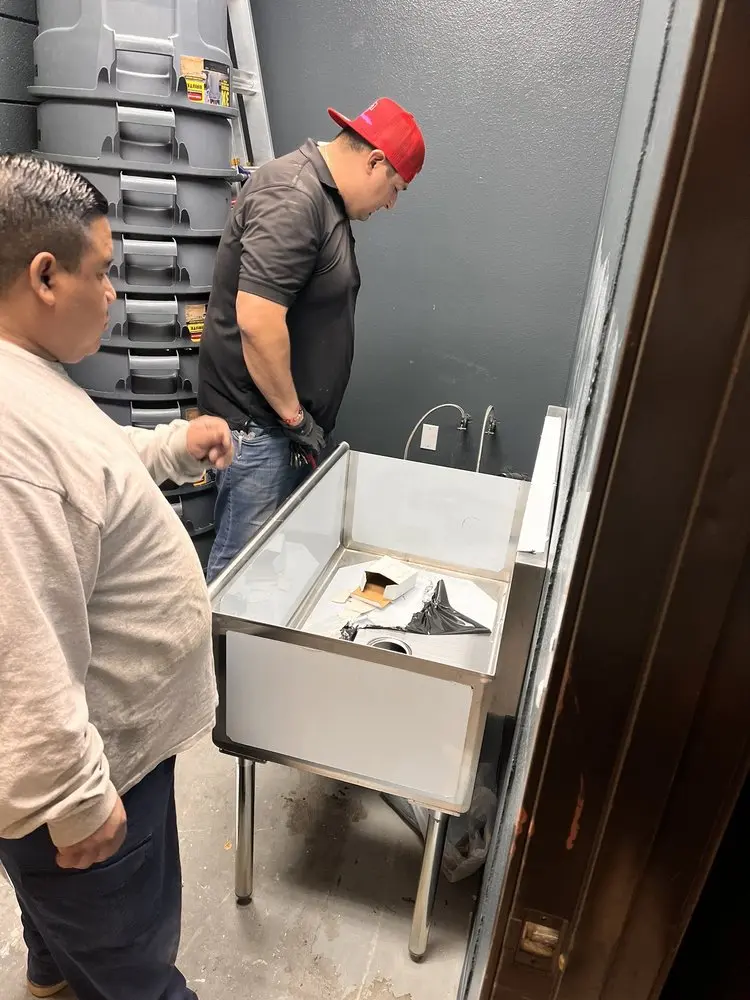Commercial plumbing and sink installation in Fellwick